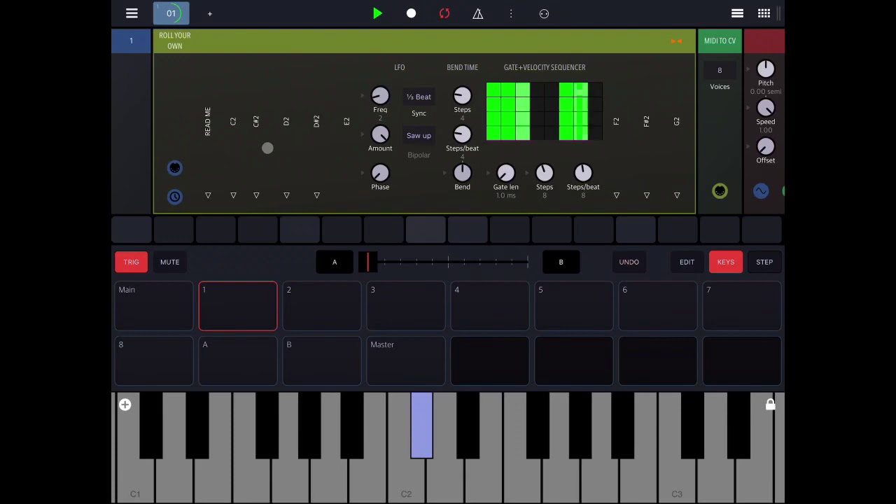 Roll Your Own and Player Piano - Play sequences with keys