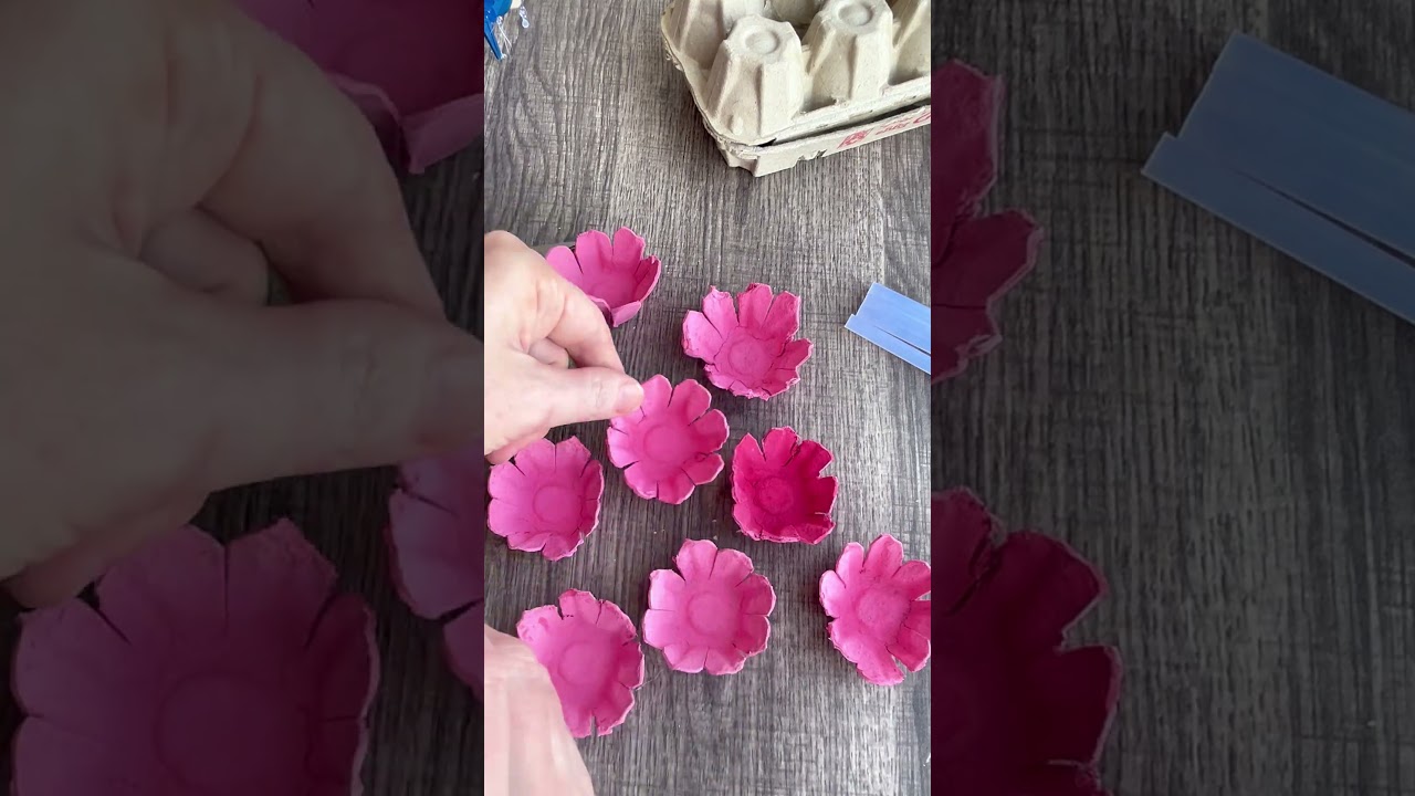 🌸DIY Cherry Blossom Easy Craft for Kids&ndash; Egg Carton Flowers!