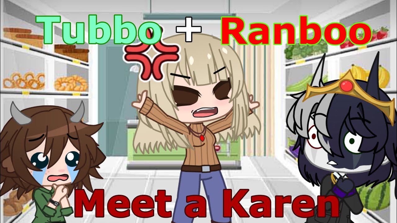 |Ranboo and Tubbo meet a Karen|Skit|GachaClub|
