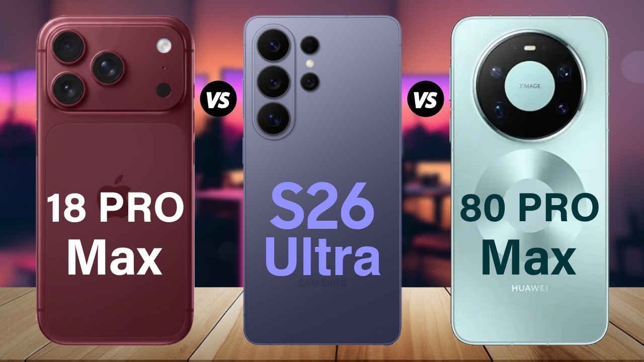 Best Flagship Phone 2026? iPhone 18 Pro Max vs Samsung S26 Ultra vs Huawei Mate 80 Pro Max