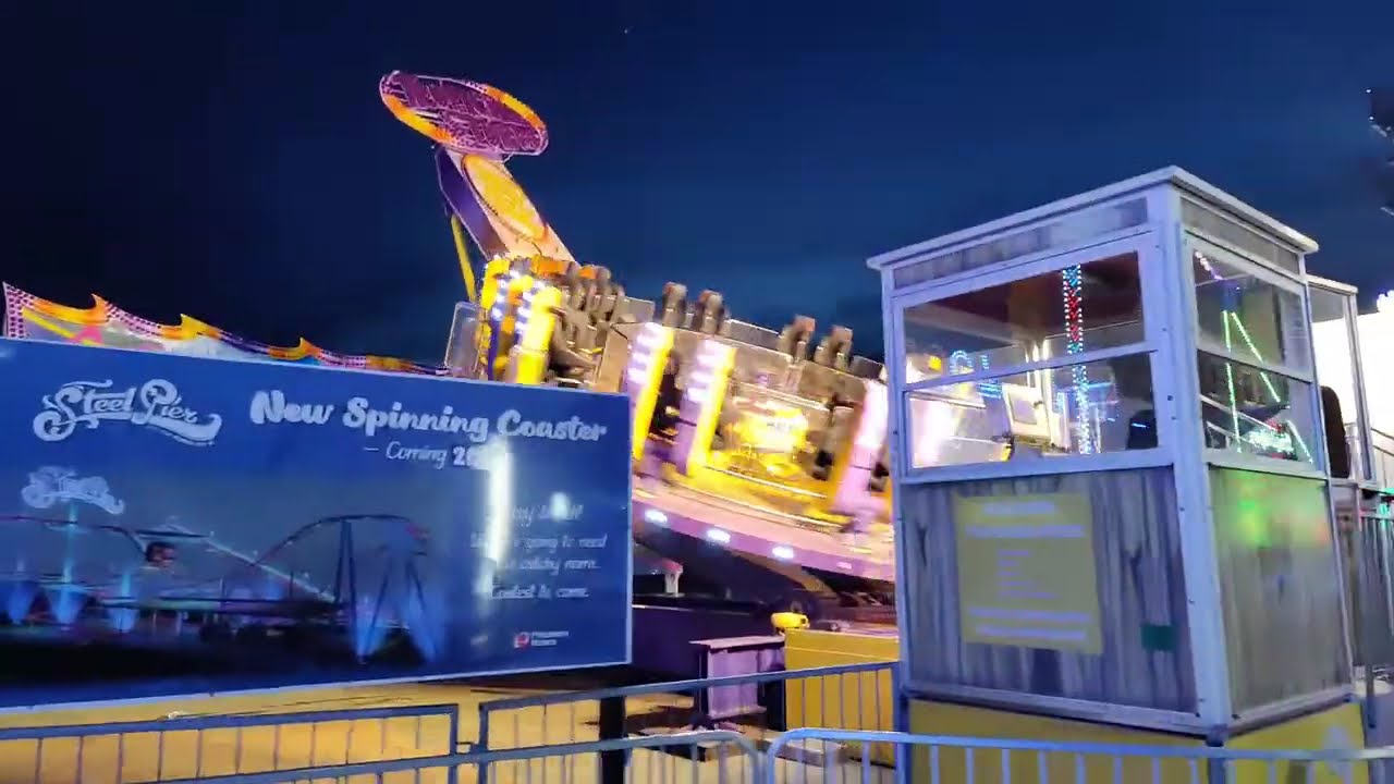 Atlantic City Broadwalk Part10 - Night Tour - HardRock Casino & Steel Pier