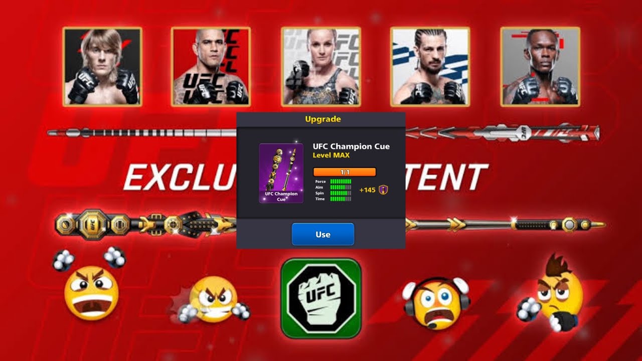 8 Ball Pool UFC Pool pass max