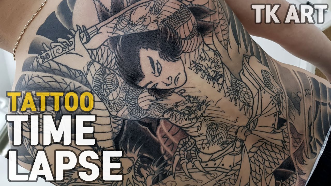 Tattoo Time lapse / Backpiece tattoo / irezumi / TK ART