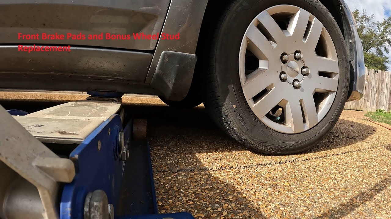 2013 Dodge Avenger Brake Pad Replacement with Bonus Wheel Stud Replacement