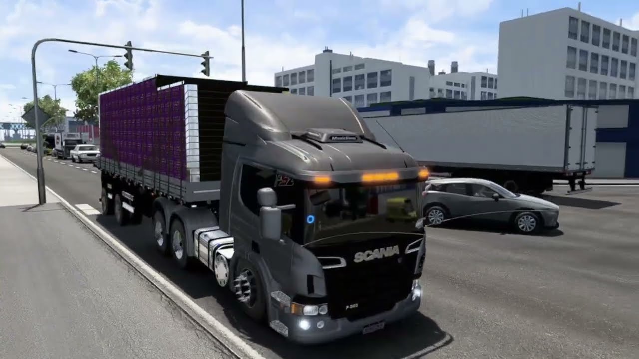 FUI FAZER HORARIO NA SCANIA PZINHA 360 QUALIFICADA NA PUXE DA DOIS EIXOS ETS 2 1.57