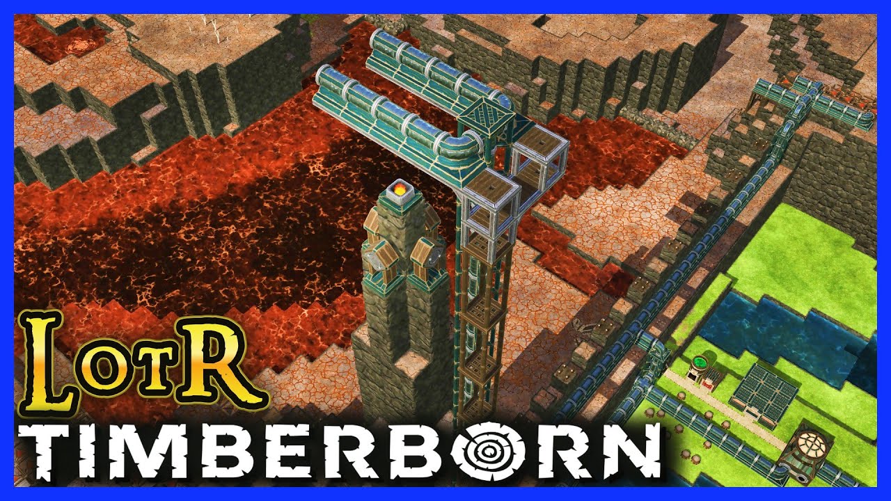 TUBEWAYS делают строительство ТАК ПРОСТЫМ!!! .. Helms Deep ЗАВЕРШЕН! - Timberborn LOTR Ep 8