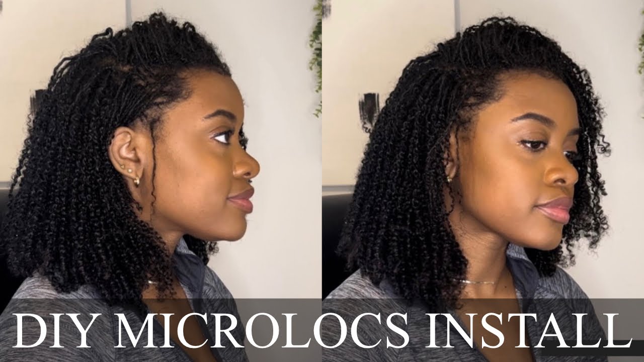 DIY Microlocs Install | How I Installed my DIY Microlocs | the snows