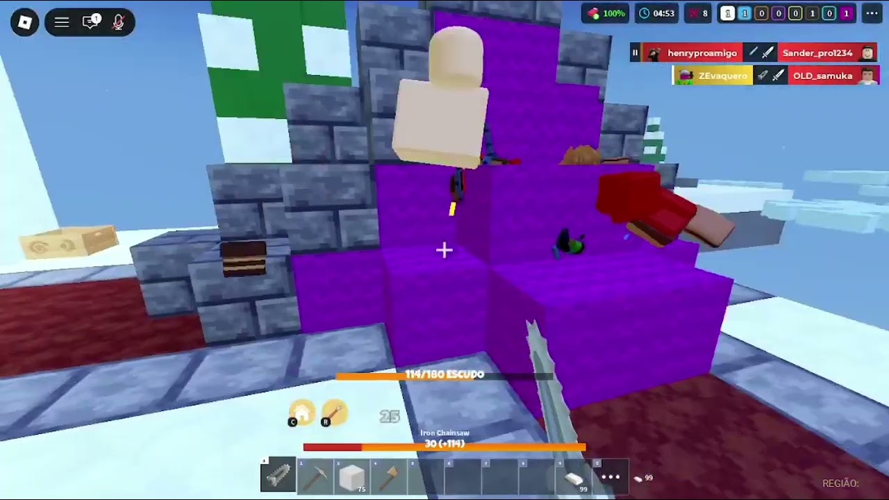 Testando kit hefesto no bedwars #bedwars #bedwarsroblox 