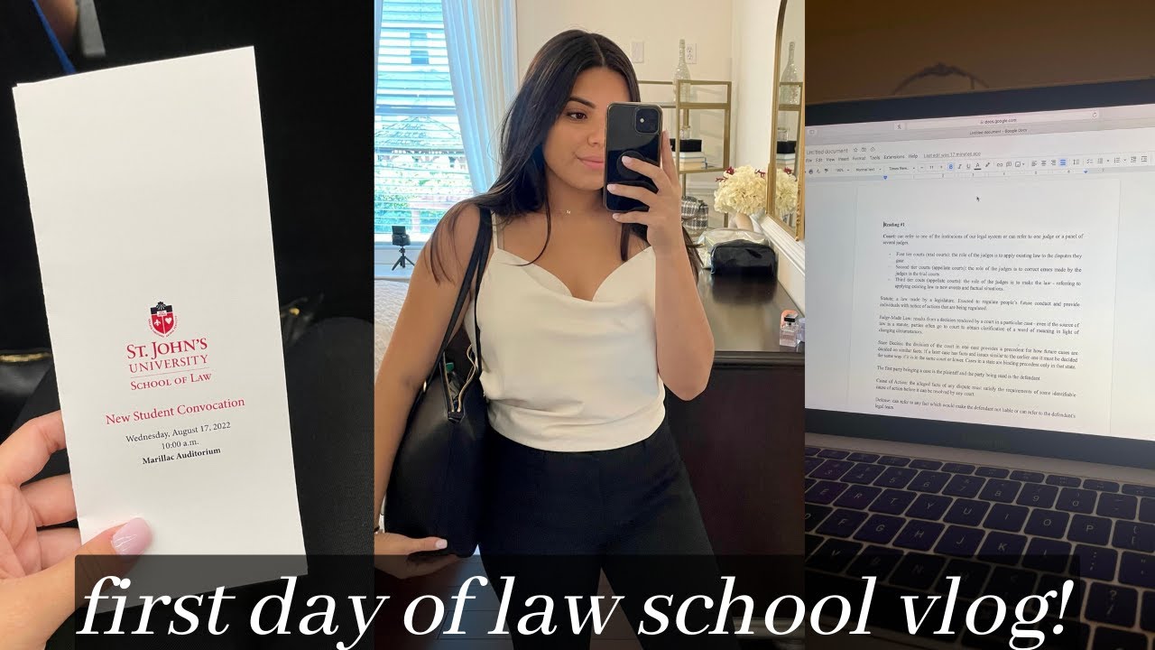 MY FIRST DAY OF LAW SCHOOL VLOG | nyc law student