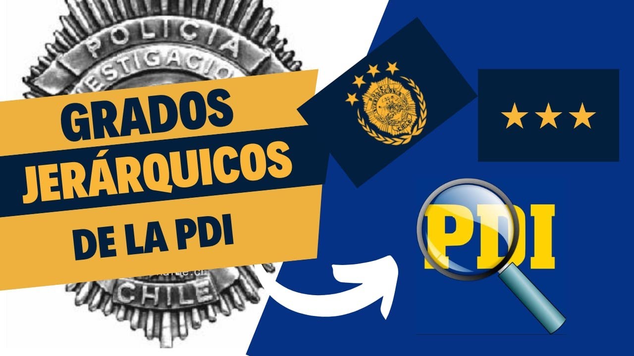 GRADOS JERÁRQUICOS DE LA PDI | Ex Militar te lo explica