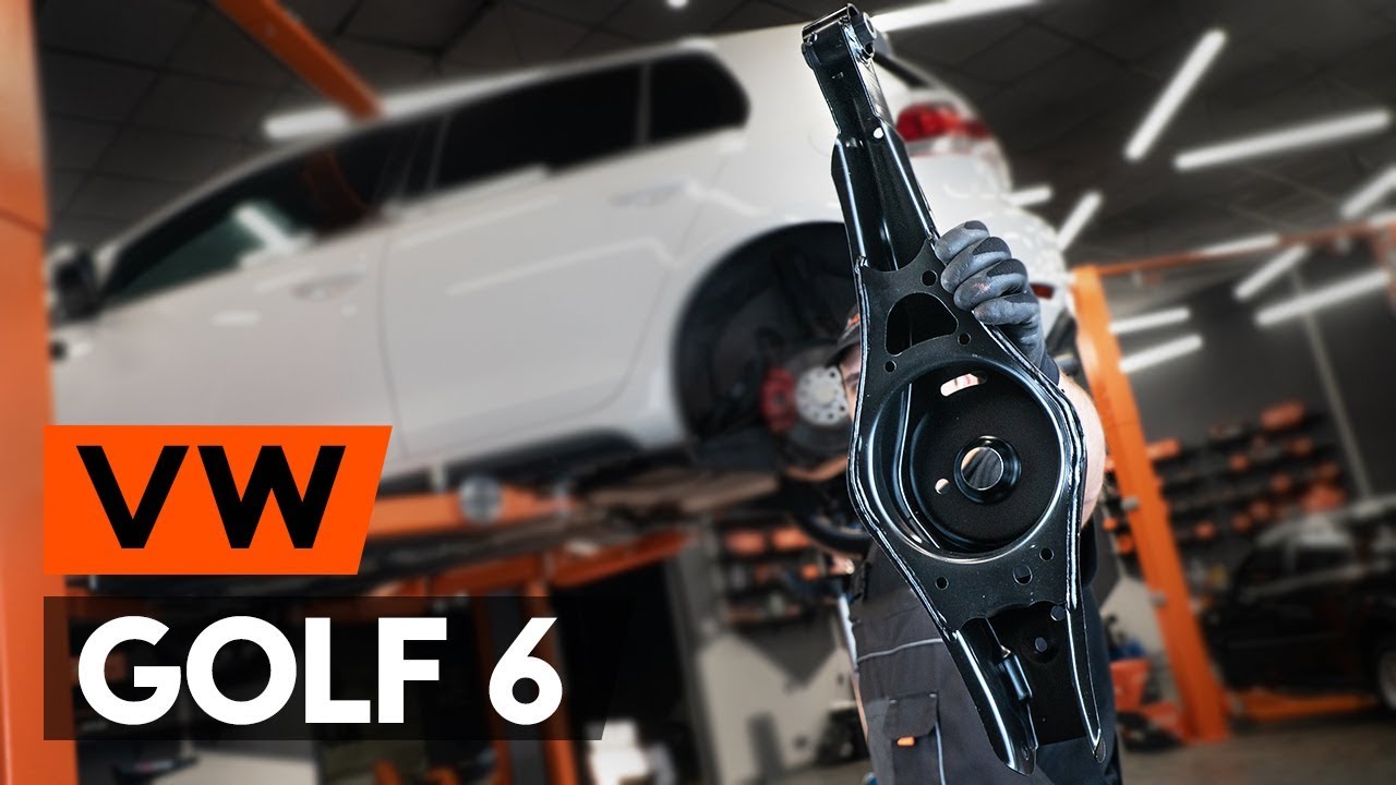 Hvordan bytte bak b&aelig;rebru / bak b&aelig;rearm der p&aring; VW GOLF 6 (5K1) [BRUKSANVISNING AUTODOC]