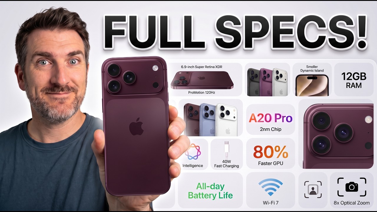 iPhone 18 Pro Max; Every LEAKED Spec, $1,499 PRICE & September RELEASE DATE!