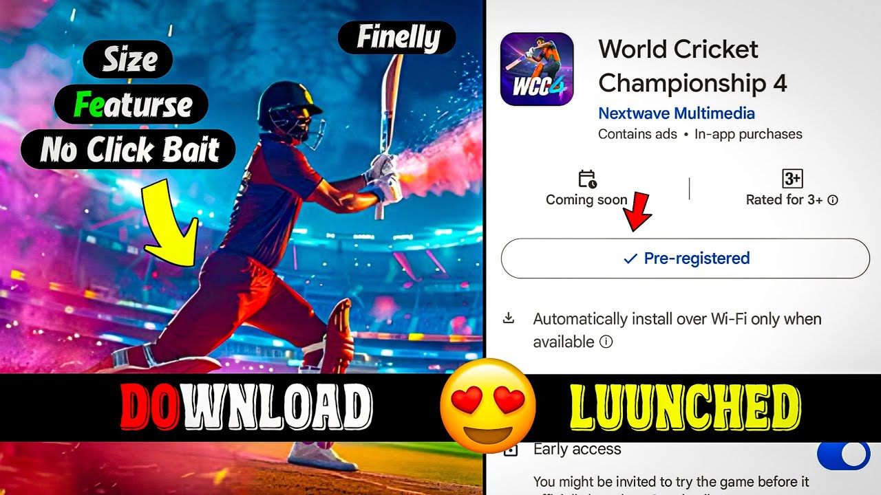 Finally! WCC4 is LIVE on Play Store 😍 Download Now