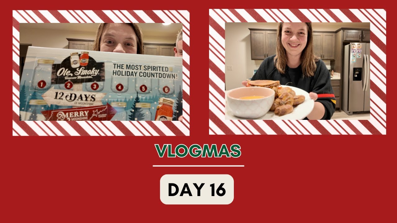 Vlogmas Day 16 | New Dinner Recipe | Moonshine Advent Calendar | Gingerbread Old Fashion