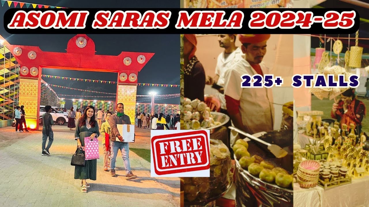 ASOMI SARAS MELA 2024-25 in Guwahati | Saras Expo 2024 | 225+ Stalls First ever in #sarasmela