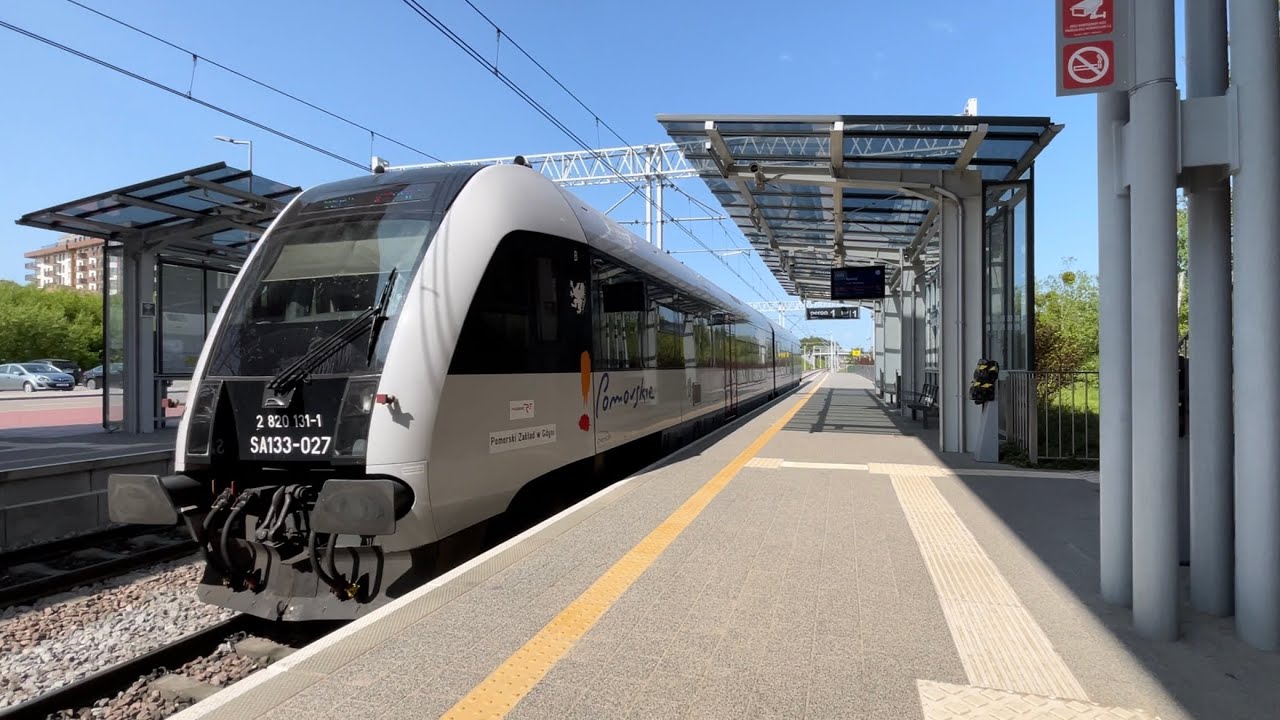 Pomorska Kolej Metropolitalna odgłosy jazdy Pesa SA133-027 głośniejszy od samolotu 😉 Gdańsk 🛤️