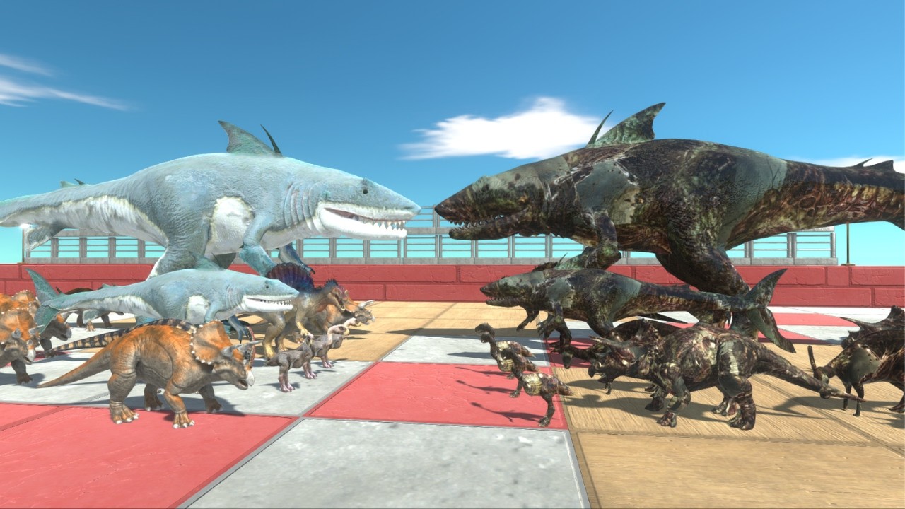 Aquatics Battle | Sea Monsters Fights Zombie Itself - Animal Revolt Battle Simulator