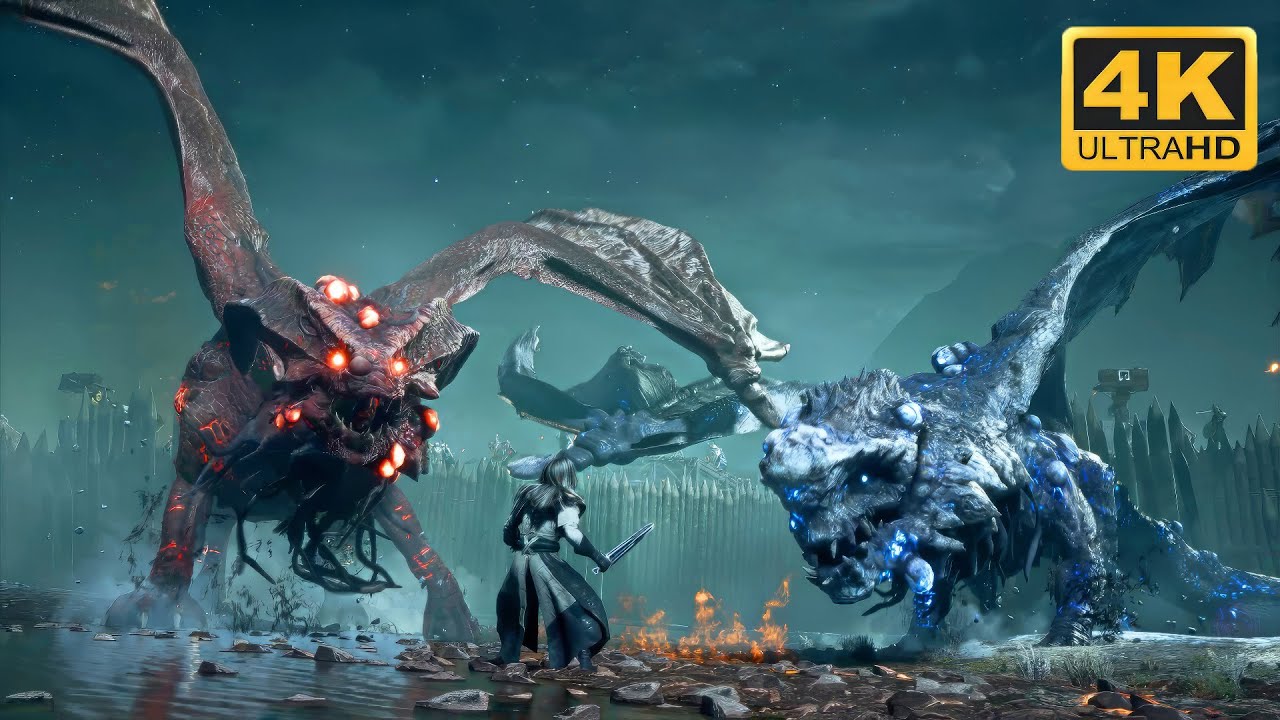 Ice and Fire Dragons (2 DRAGON BOSS FIGHTS) - Dragon Age: The Veilguard (4K GeForce RTX 4090)