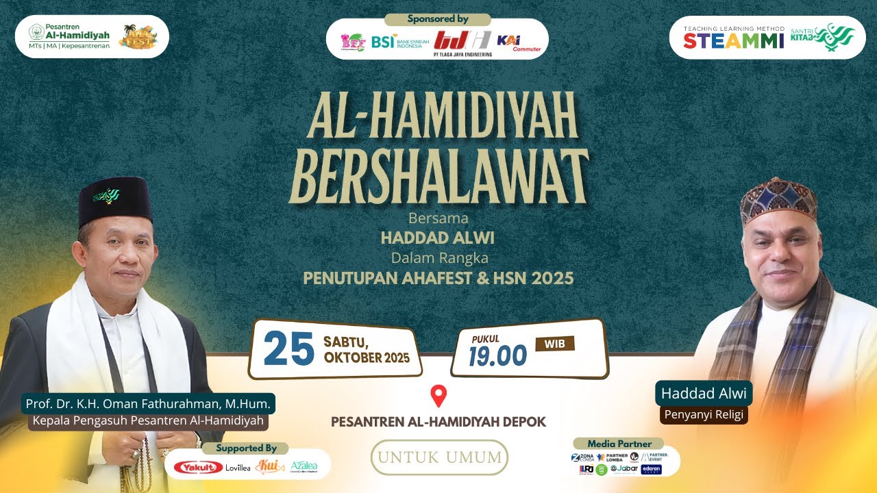 Al-Hamidiyah Bershalawat 2025 Bersama Haddad Alwi