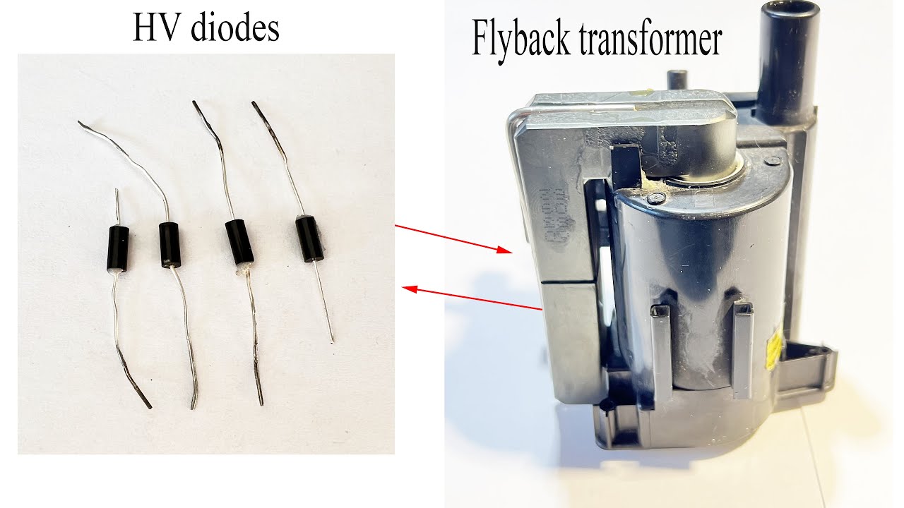 How to get high voltage diodes from the flyback transformer