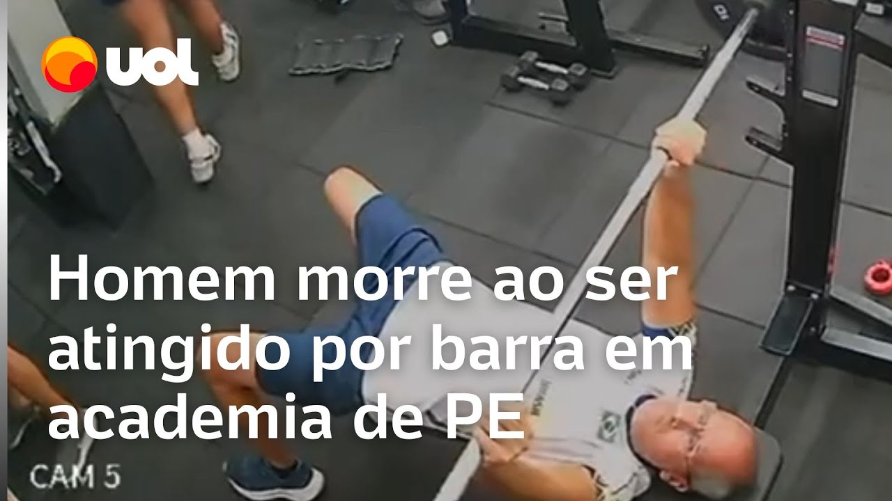 Homem morre ao ser atingido por barra de supino em academia de PE