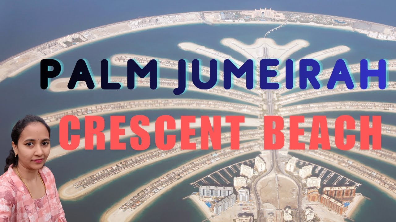 #palmjumeirah  crescent beach sunset view#uae #youtube videos