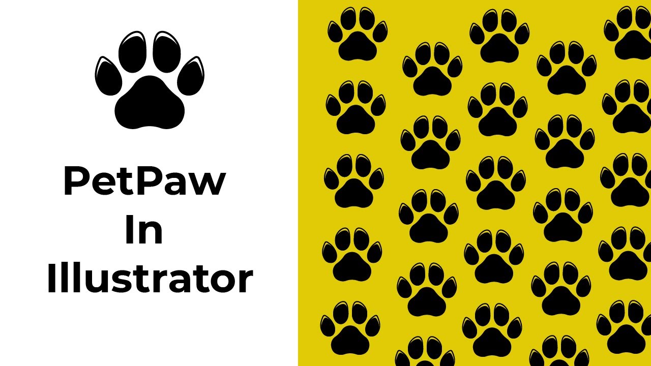 How i design pet paw in illustrator | Adobe Illustrator Tutorial