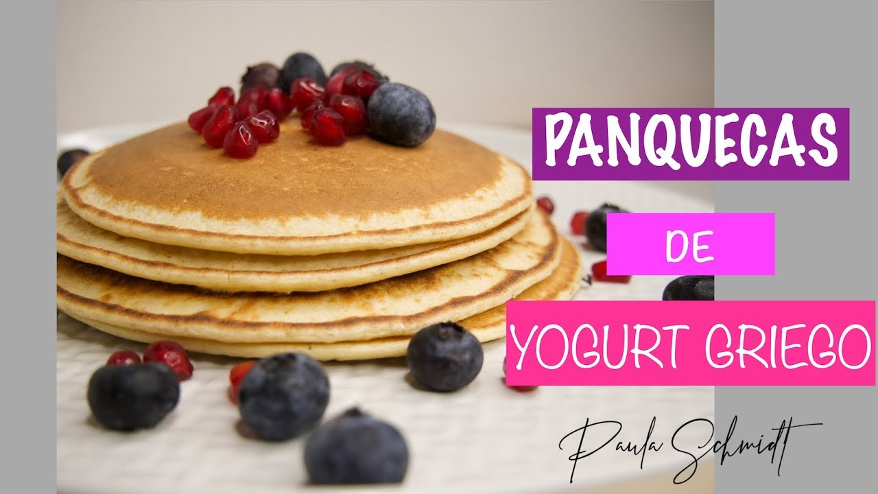 PANQUECAS SALUDABLES de Yogurt griego