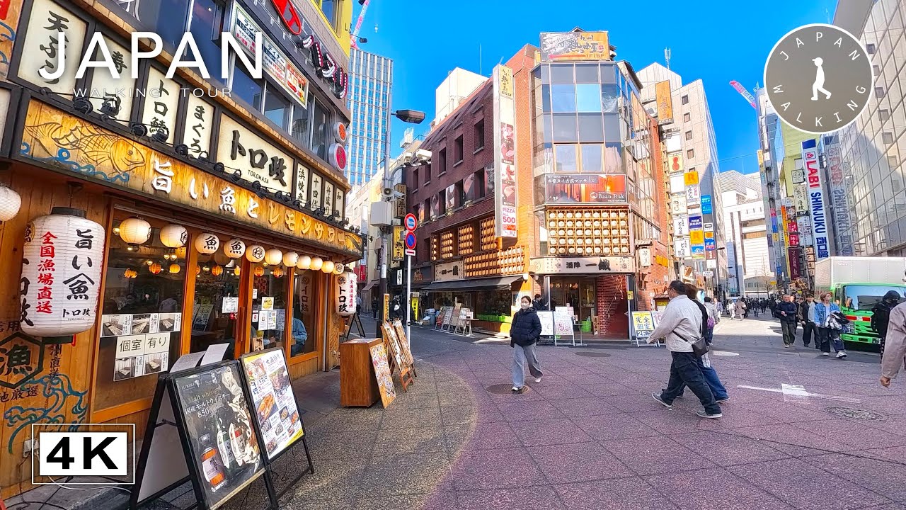 Shinjuku One Hour Walk Through Vibrant City Streets | Japan Walking Tour【4K | 60fps】