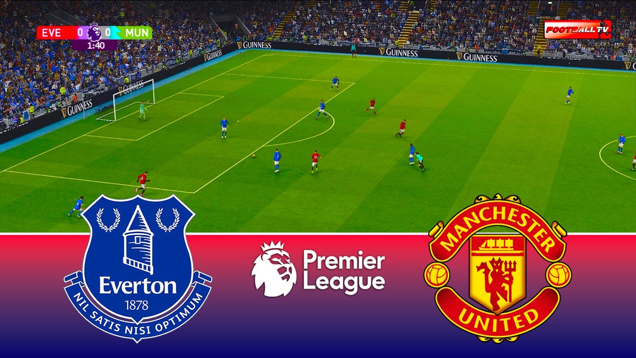 Everton vs Manchester United - Premier League 2026 | Full Match All Goals | Pes 21 Gameplay