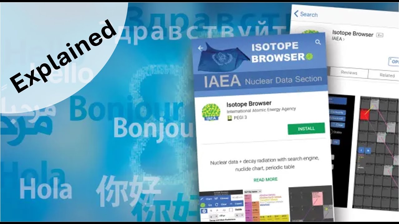 IAEA Isotope Browser App - Explained