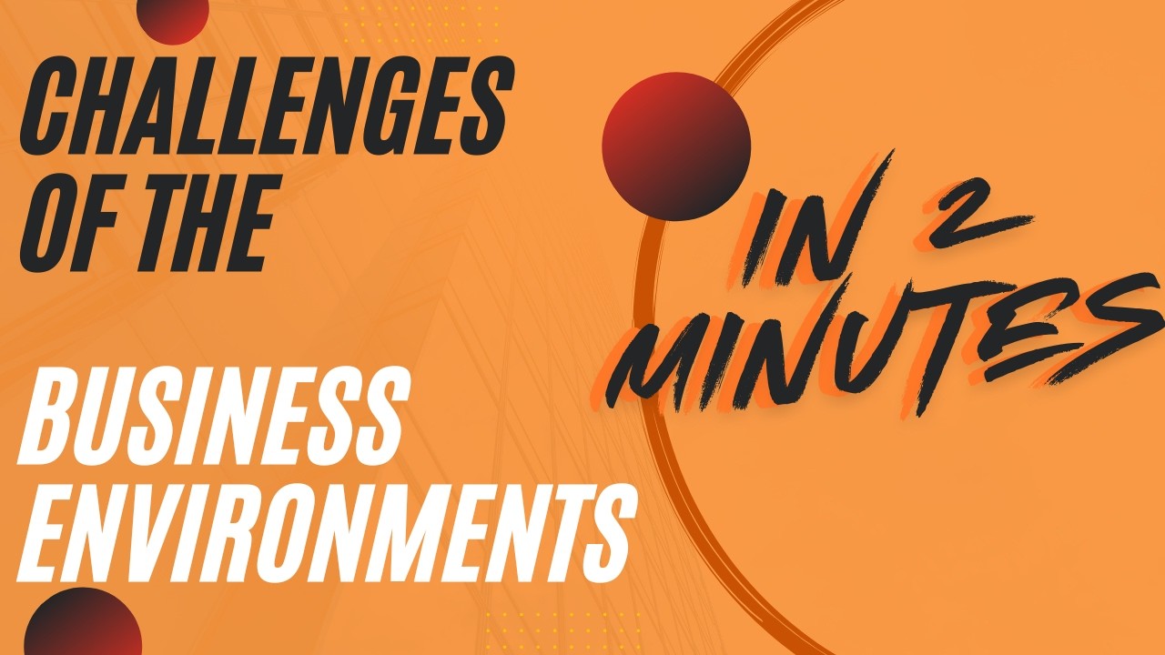 Business Environments Challenges Made Simple (2 Minutes)