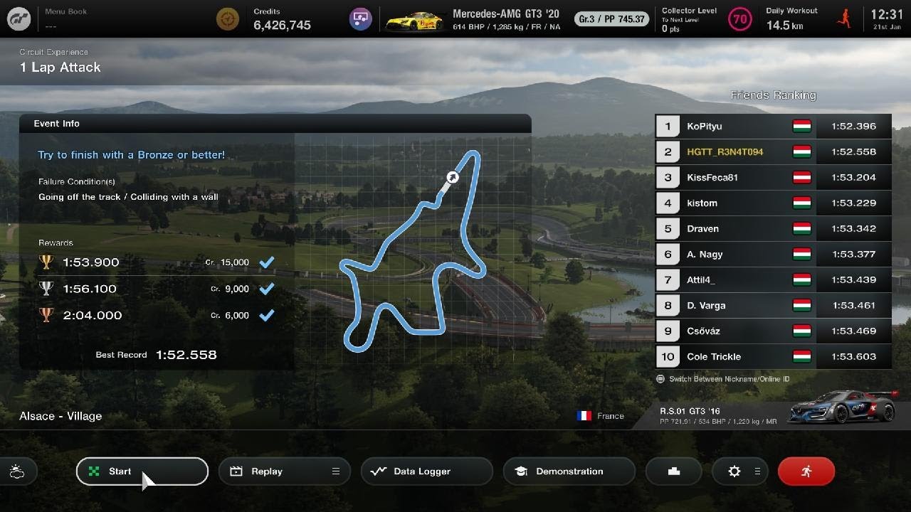 GT7 / Alsace-Village circuit experience