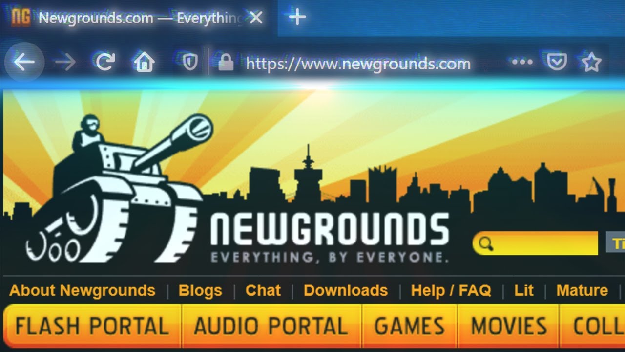 Веб-дизайн Newgrounds: ретроспектива