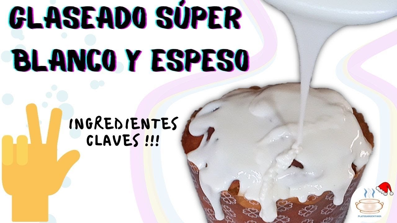 GLASEADO S&Uacute;PER BLANCO Y ESPESO &ndash; Receta f&aacute;cil y r&aacute;pida &ndash; 3 INGREDIENTES