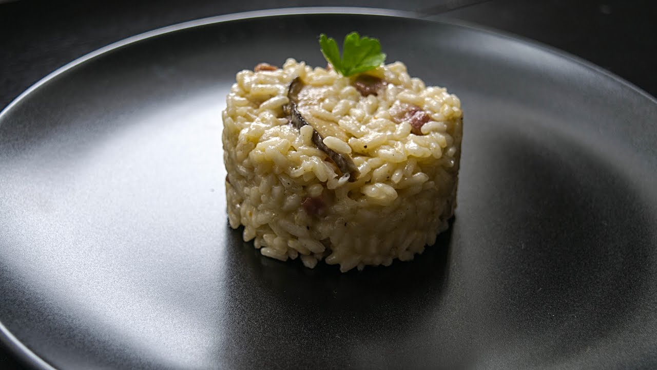 Risotto con funghi porcini e pancetta - con il Moulinex Cuisine Companion