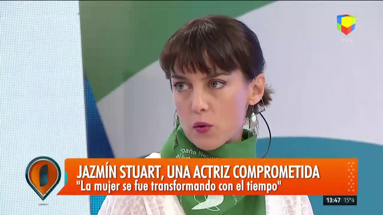 Hablamos con la actriz Jazm&iacute;n Stuart sobre su compromiso social y el reclamo por el #AbortoLegalYa