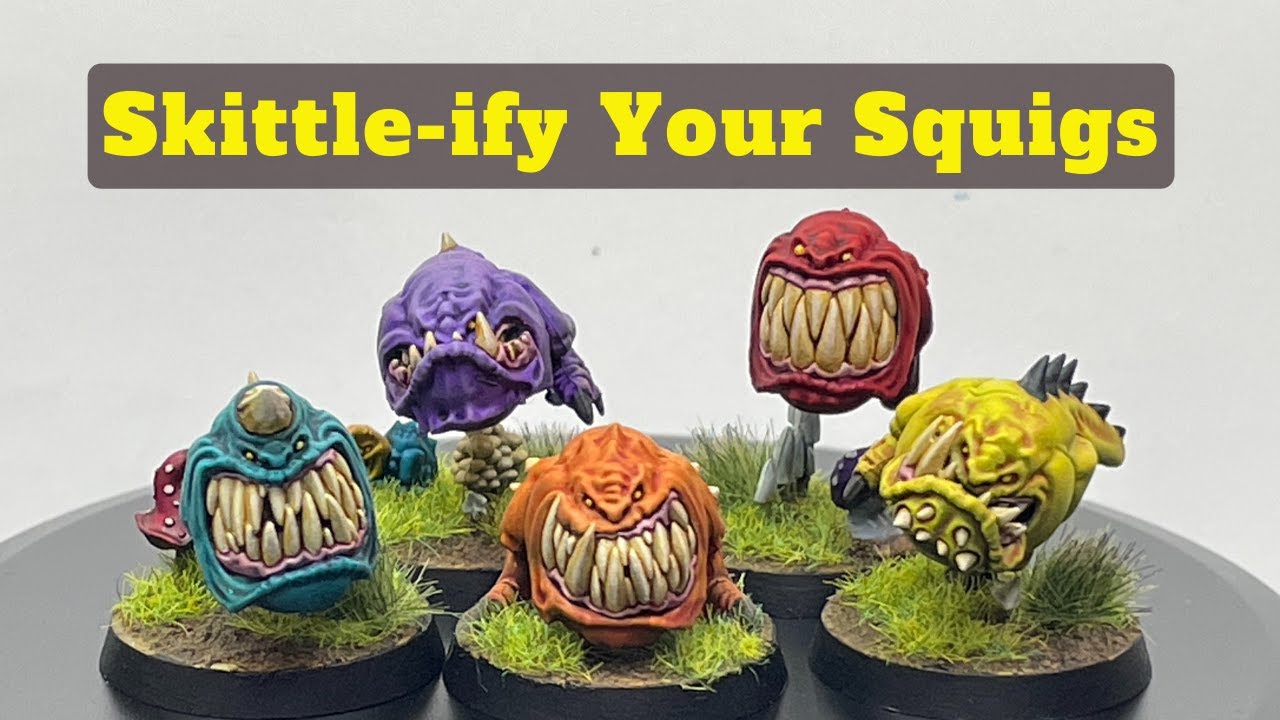How To Paint the Rainbow on Squigs; When the Rainbow Bites Back.