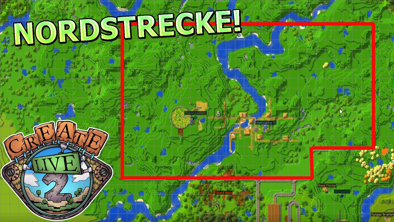 Zug Rundstrecke bauen & Fabrikplanung mit den Kollegen! - Minecraft Create Live 2 #23