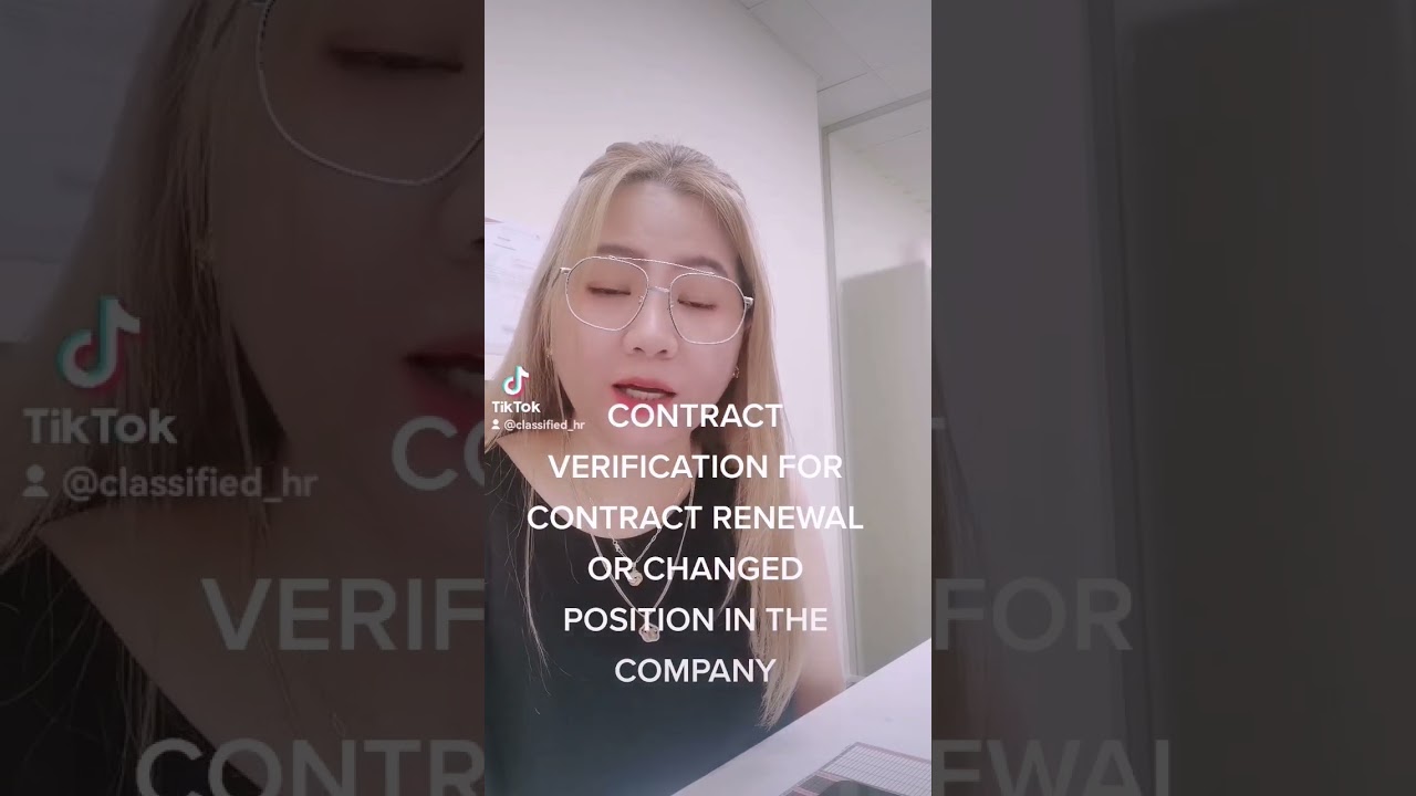 OFW CONTRACT VERIFICATION FOR CONTRACT RENEWAL OR CHANGED POSITION IN THE COMPANY
