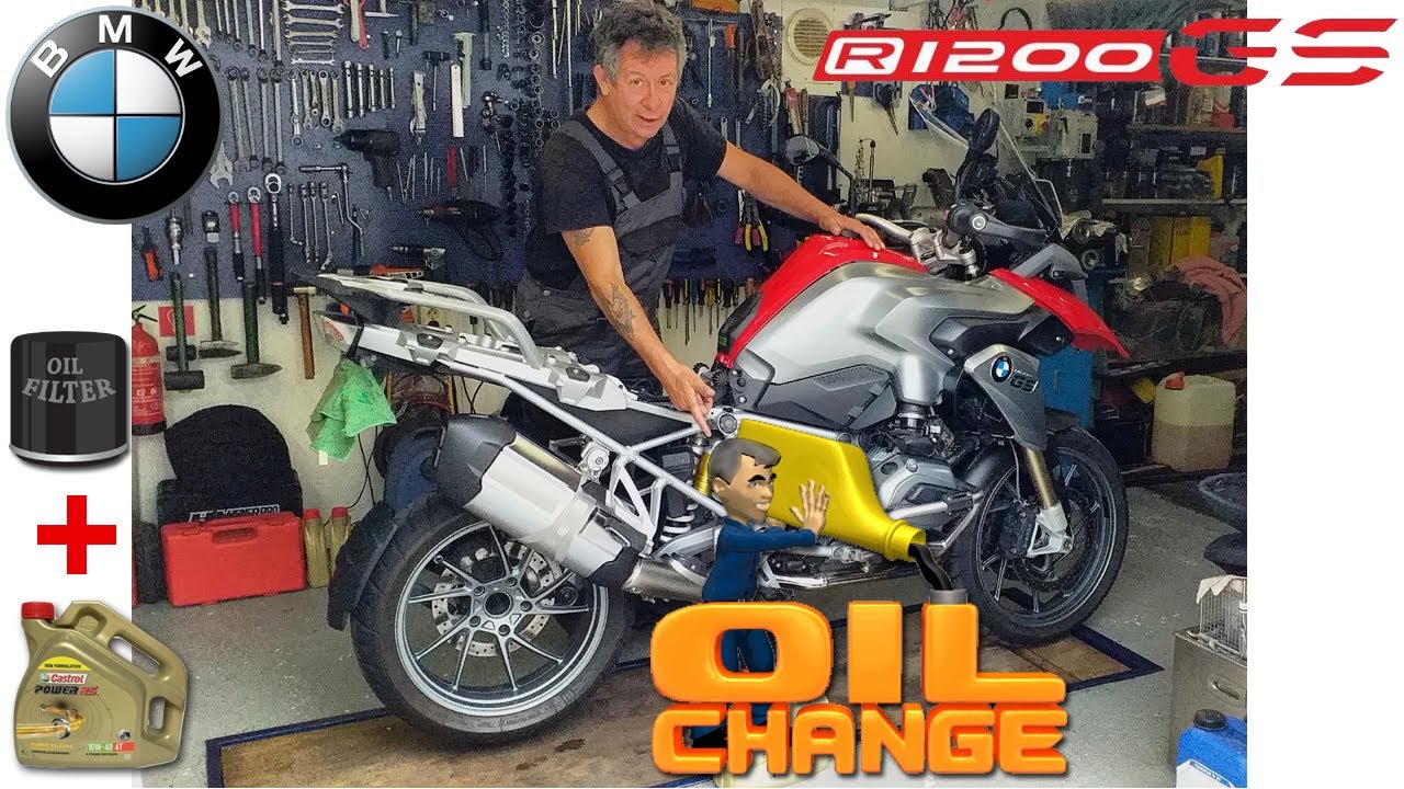BMW R1200GS LC [2014] ЗАМЕНА МАСЛА И МАСЛЯНОГО ФИЛЬТРА .. ЭТО ПРОСТО ?? 👨‍🔧 --- 🏍