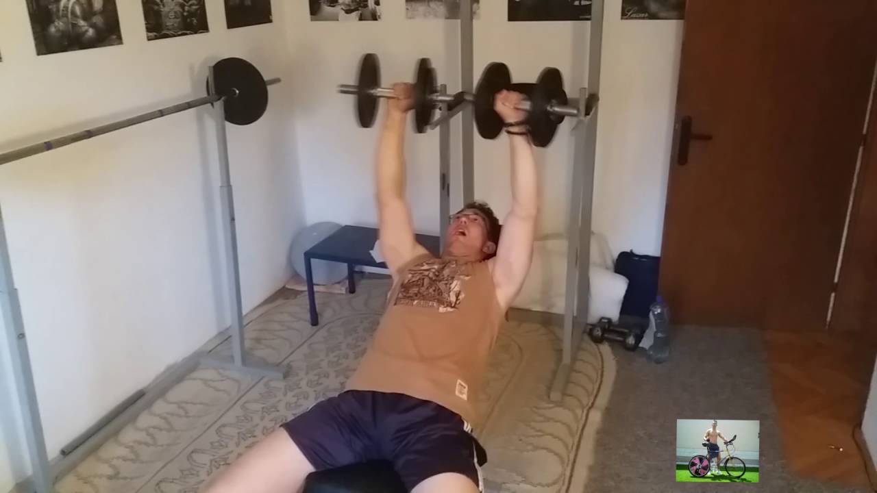 Vežbe za grudi(kosa klupa)