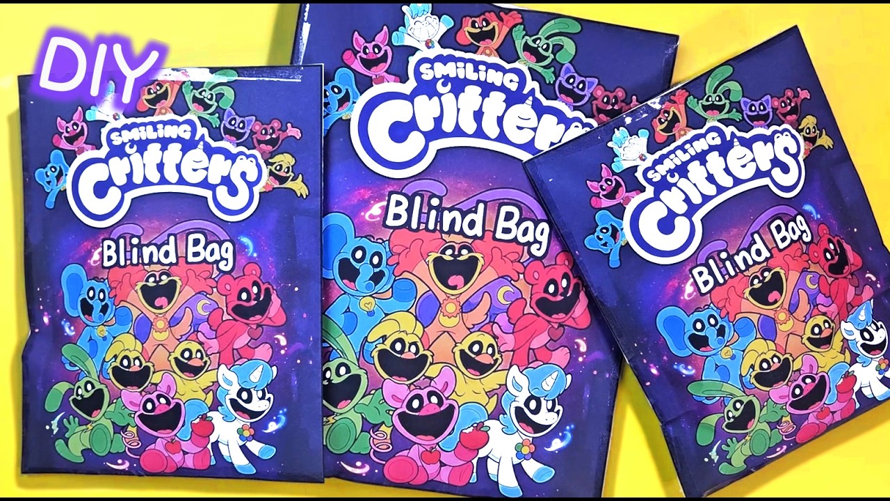 Poppy playtime Smiling Critters Blind Bag Unboxing #paperdiy #asmr