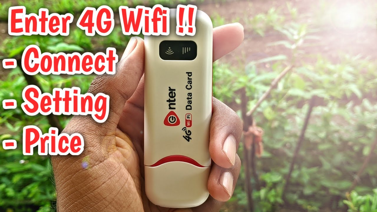 Enter 4G wifi Data Card Review And How To connect