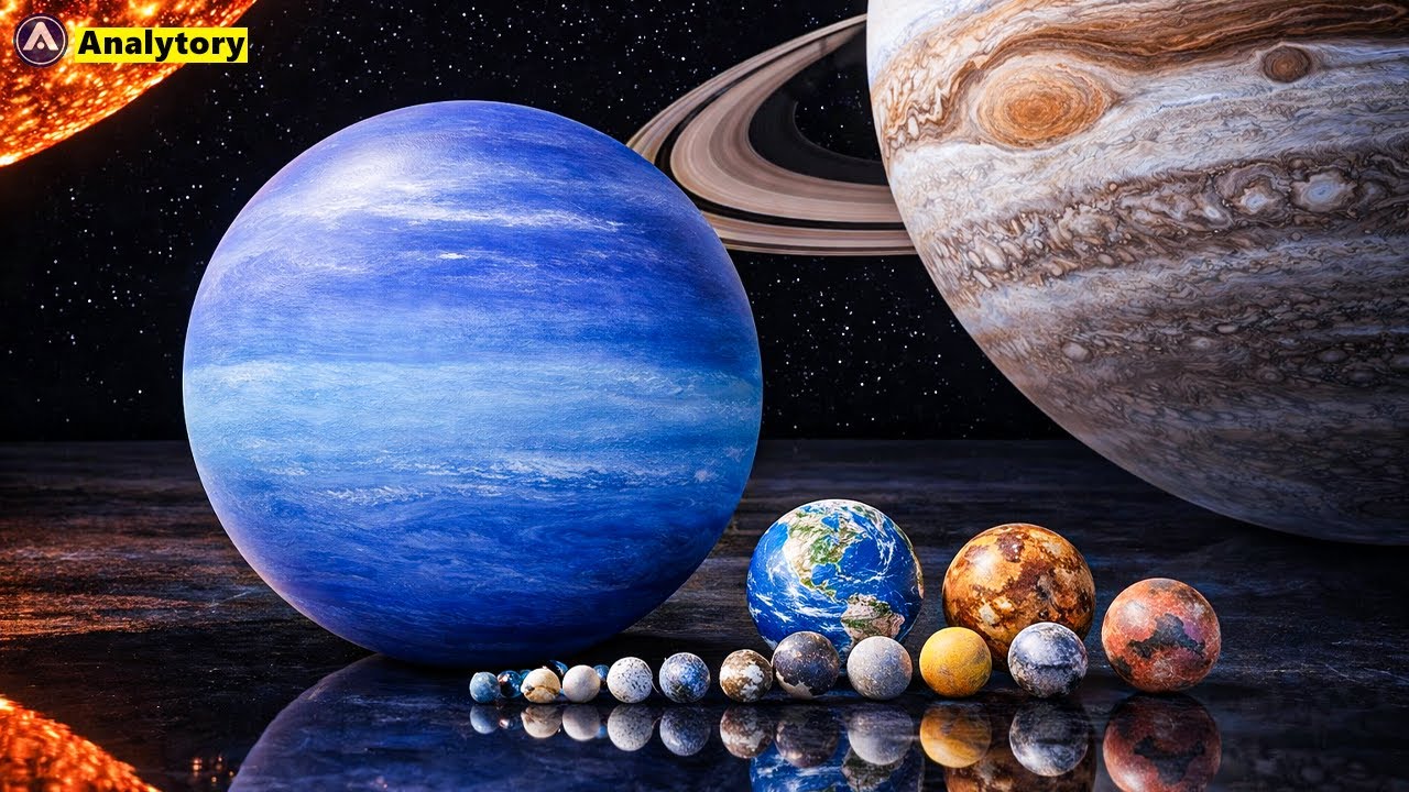Solar System Size Comparison | 3D Animation