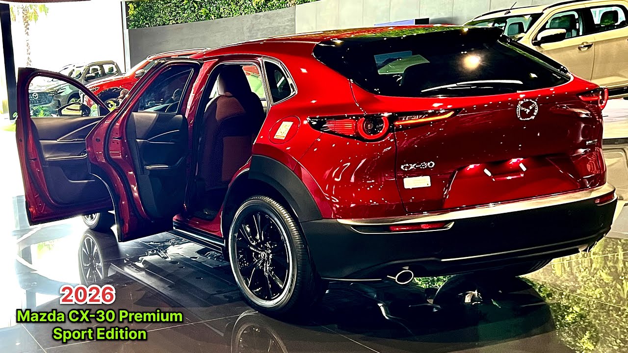 New Arrival! 2026 Mazda CX-30 Premium Sport - New Technology Exterior and Interior Details