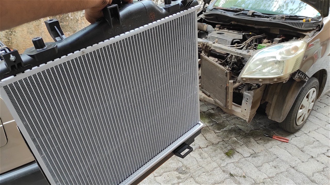 Radiator replacement  #wagonr #youtube #youtubeindia #carguys #marutisuzuki #car