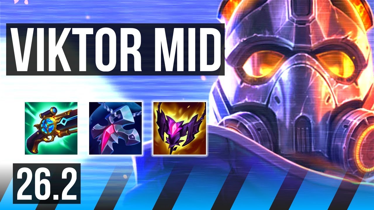 VIKTOR vs FIZZ (MID) | Good KDA: 12/1/8 | NA Grandmaster | 26.2
