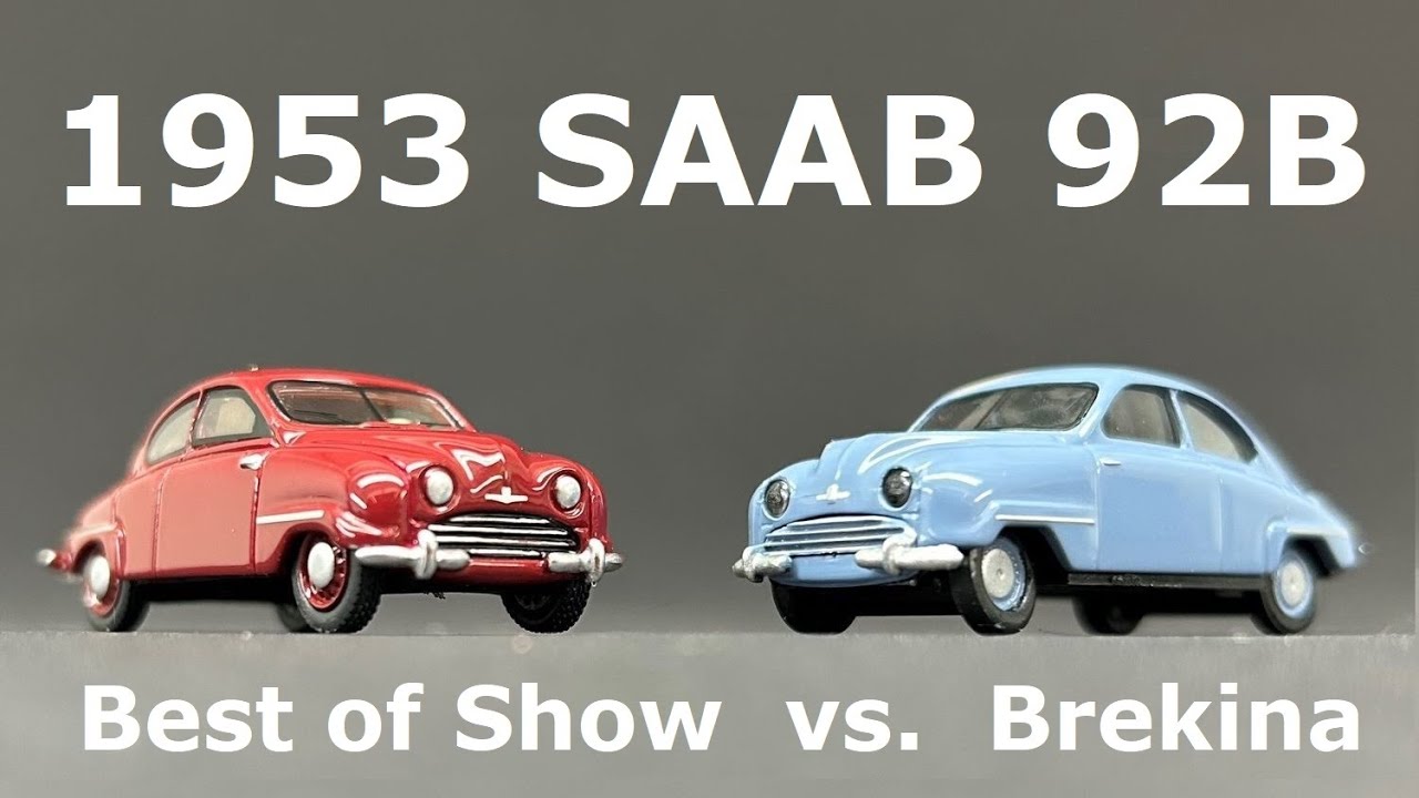 1953 SAAB 92B - Unboxing and Comparing Models from BoS and Brekina