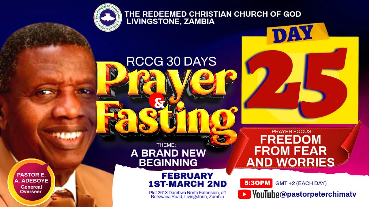DAY 25 OF THE 30 DAYS II RCCG 2026 FASTING AND PRAYERS II PST PETER CHIMA II 25TH FEB. 2026